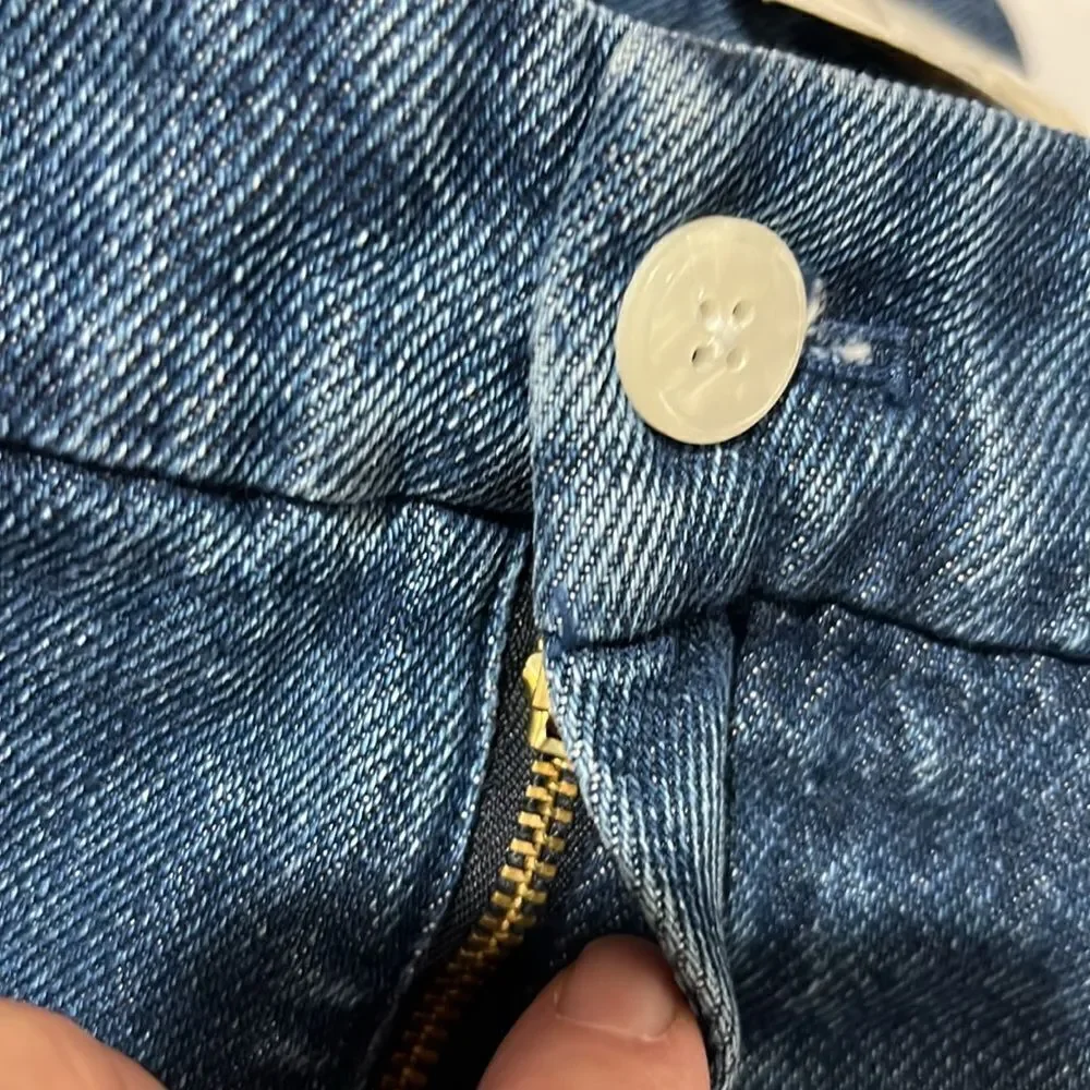 J. Crew BZ734 Lace-up drapey wide-leg jean size 34 NWT